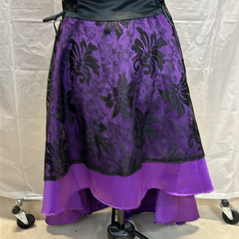 NWOT Steampunk Corseted Hi-Lo Lace Cocktail Dress - Picture 9 of 14